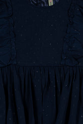 Navy Blue Girl's Frock